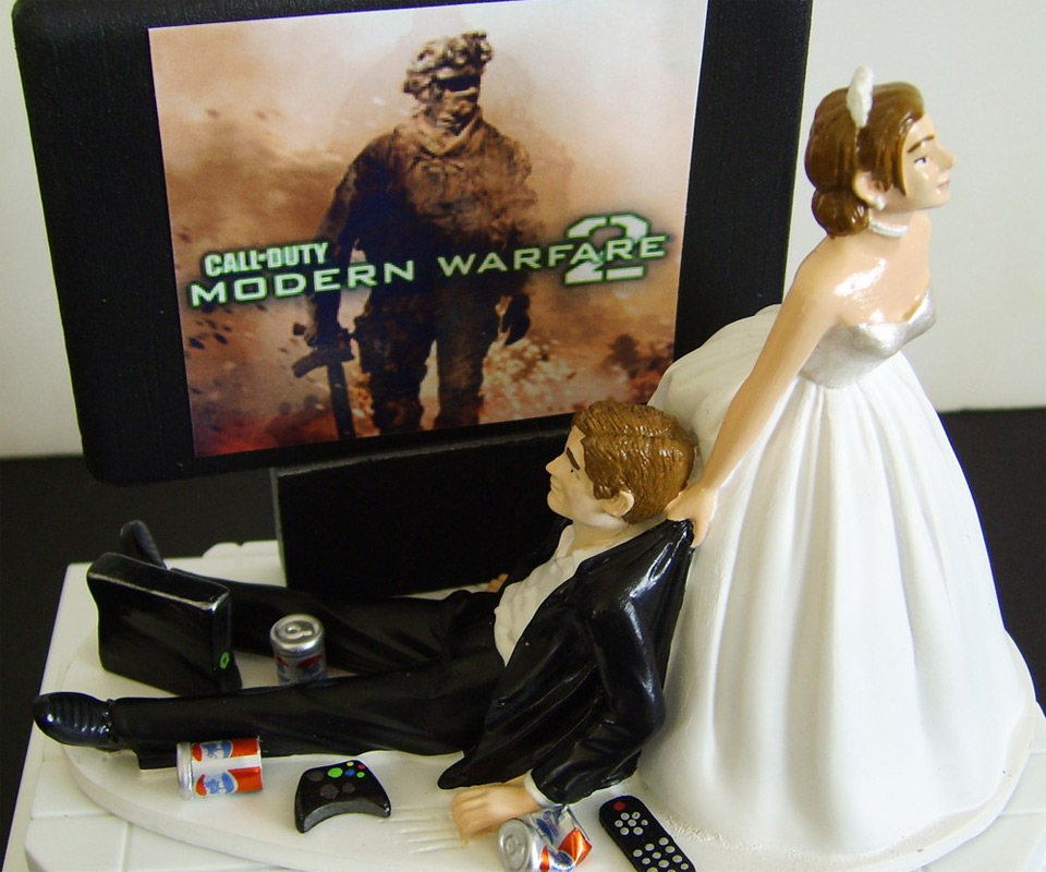 Video Game Junkie Wedding Cake Topper Related Gifts
